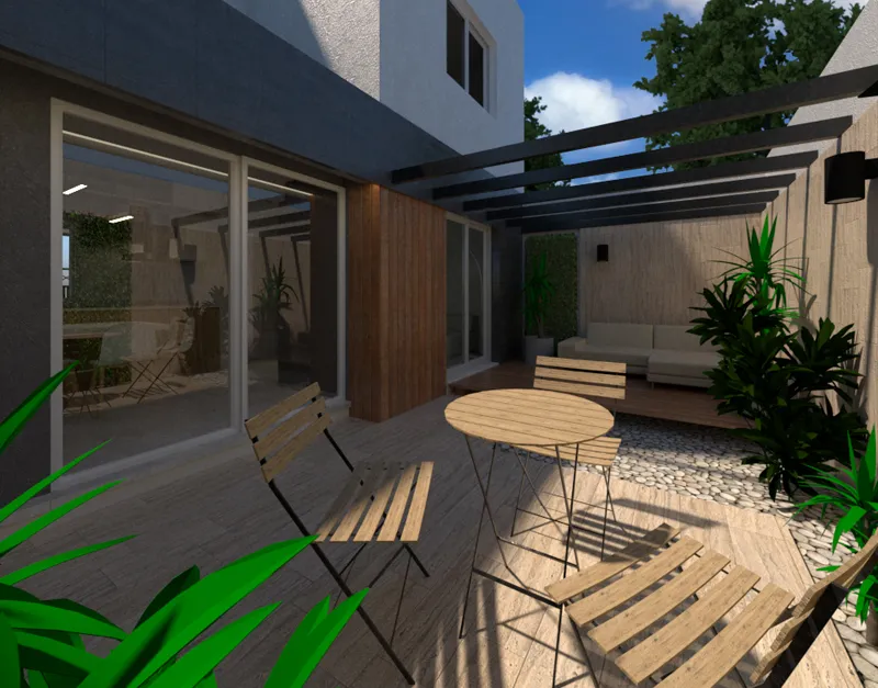 patio del proyecto